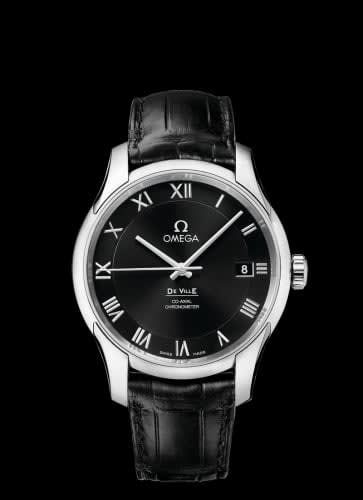 Omega De Ville Co-Axial 41 Stainless Steel / Black