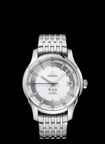 Omega De Ville Hour Vision Co-Axial Stainless Steel / Silver / Bracelet