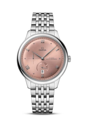 Omega De Ville Power Reserve Master Chronometer Stainless Steel / Salmon / Bracelet