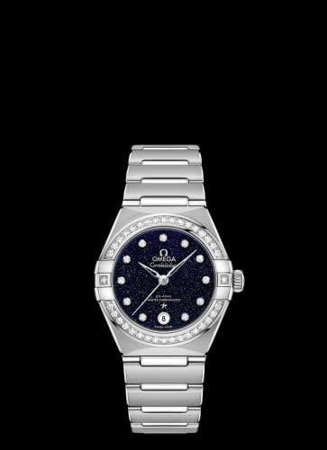 Omega Constellation Manhattan 29 Co-Axial Master Chronometer Stainless Steel / Aventurine / Diamond