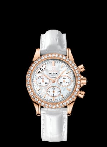 Omega De Ville Co-Axial 35 Chronograph Red Gold Diamond / MOP