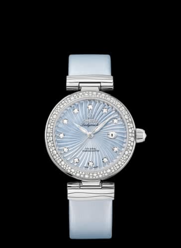 Omega LadyMatic Co-Axial 34 Stainless Steel / Diamond / Blue MOP
