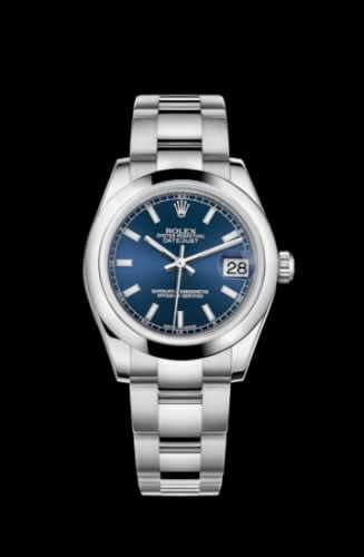 Rolex Datejust 31 Stainless Steel Domed / Oyster / Blue