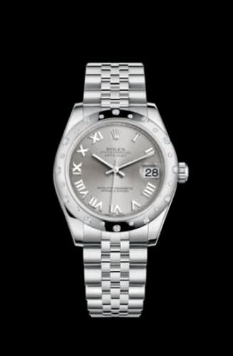 Rolex Datejust 31 Stainless Steel Domed Diamond / Jubilee / Rhodium - Roman