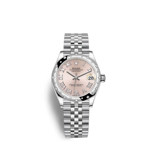 Rolex Datejust 31 Stainless Steel Domed Diamond / Jubilee / Pink - Roman
