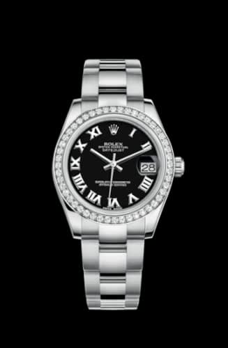 Rolex Datejust 31 Stainless Steel Diamond / Oyster / Black - Roman