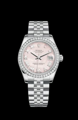 Rolex Datejust 31 Stainless Steel Diamond / Jubilee / Pink MOP - Roman