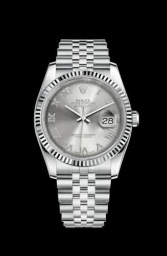 Rolex Datejust 36 Stainless Steel Fluted / Jubilee / Rhodium Roman