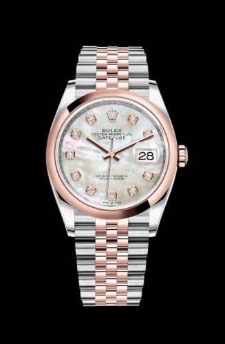 Rolex Datejust 36 Stainless Steel / Everose / Smooth / MOP Diamond / Jubilee