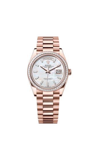 Rolex Day-Date 36 Everose Gold - Baguette / MOP - Baguette / President