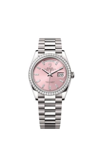 Rolex Day-Date 36 White Gold - Diamond / Pink - Baguette / President