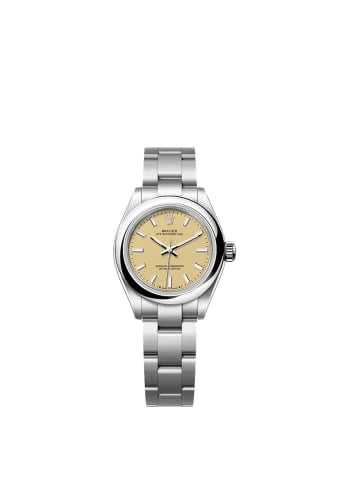 Rolex Oyster Perpetual 28 Stainless Steel / Beige
