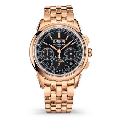 Patek Philippe Perpetual Calendar Chronograph 5270 Rose Gold / Black / Bracelet