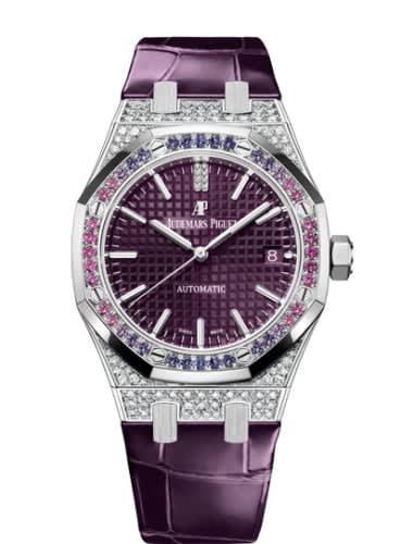 Audemars Piguet Royal Oak Selfwinding 37 White Gold / Sapphire / Purple