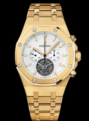 Audemars Piguet Royal Oak Tourbillon Chronograph Yellow Gold / Silver