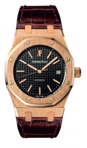 Audemars Piguet Royal Oak 15300 Date Pink Gold / Black / Strap