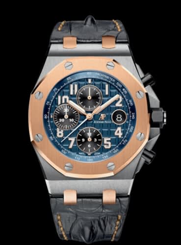 Audemars Piguet Royal Oak Offshore 26471 Stainless Steel / Pink Gold / Bucherer Blue Editions