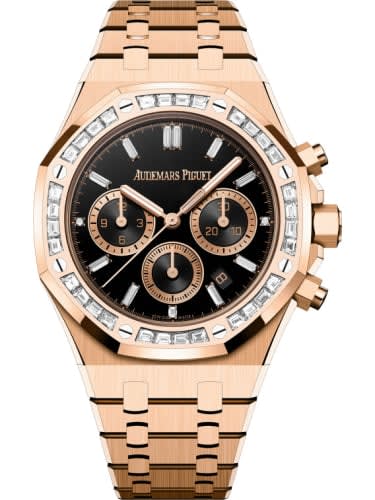 Audemars Piguet Royal Oak Chronograph 38 Red Gold - Diamond / Onyx
