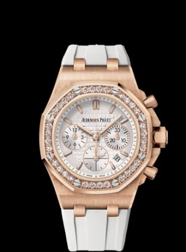Audemars Piguet Royal Oak OffShore 26231 Lady Chronograph Pink Gold / Silver / Diamond