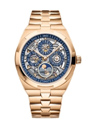 Vacheron Constantin Overseas Ultra-Thin Perpetual Calendar Pink Gold / Skeleton / Bracelet