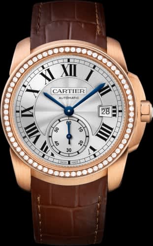 Cartier Calibre de Cartier 38 Pink Gold / Silver / Diamond