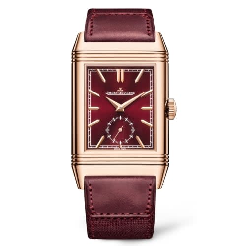 Jaeger-LeCoultre Reverso Tribute Duoface Fagliano Pink Gold / Burgundy