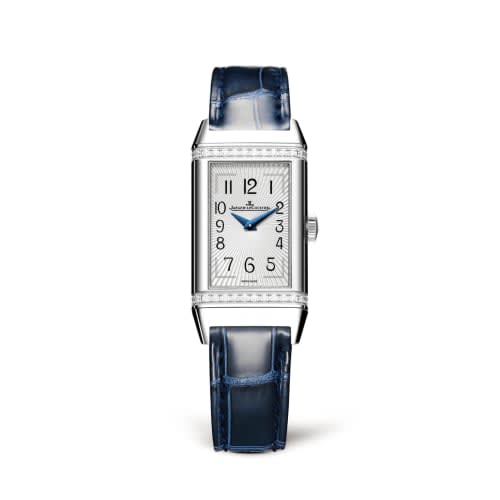 Jaeger-LeCoultre Reverso One Monoface Stainless Steel / Diamond / White / Alligator