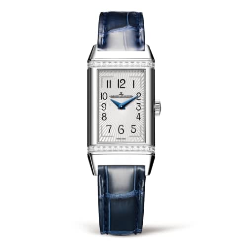 Jaeger-LeCoultre Reverso One Monoface Stainless Steel / Diamond / White / Alligator