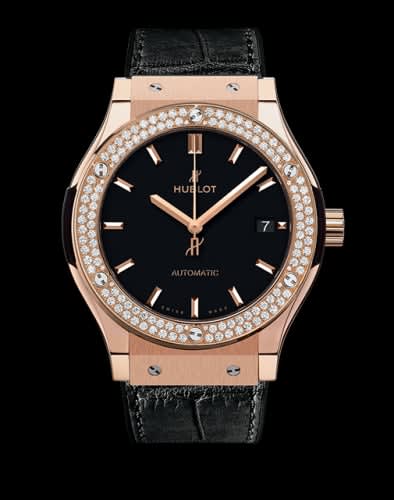 Hublot Classic Fusion 45 King Gold / Diamonds / Black