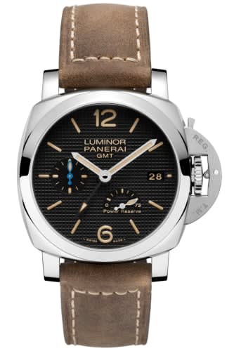 Panerai Luminor 1950 42 3 Days GMT Power Reserve Automatic Stainless Steel / Black Hobnail