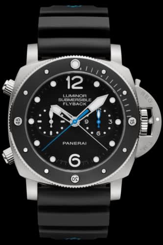 Panerai Luminor Submersible 47 3 Days Chrono Flyback Automatic Titanium / Ceramic / Black