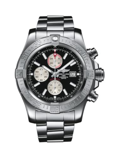 Breitling Super Avenger II Stainless Steel / Volcano Black / Bracelet