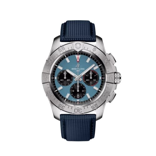 Breitling Avenger B01 Chronograph 44 Stainless Steel / Blue / Strap