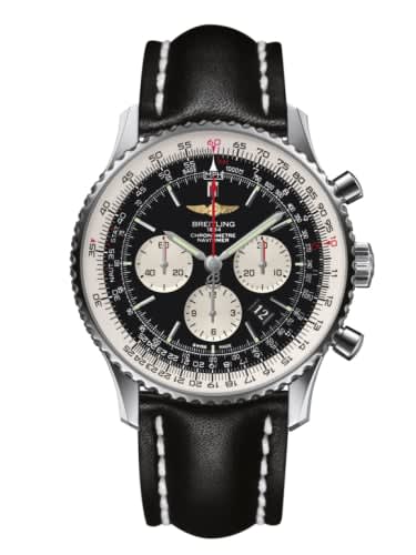 Breitling Navitimer 01 46 Stainless Steel / Black / Calf / Pin
