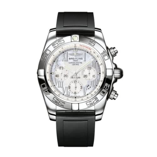 Breitling Chronomat 44 Stainless Steel / Pearl Roman / Rubber