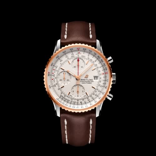 Breitling Navitimer 1 Chronograph 41 Stainless Steel / Red Gold / Silver / Croco / Folding