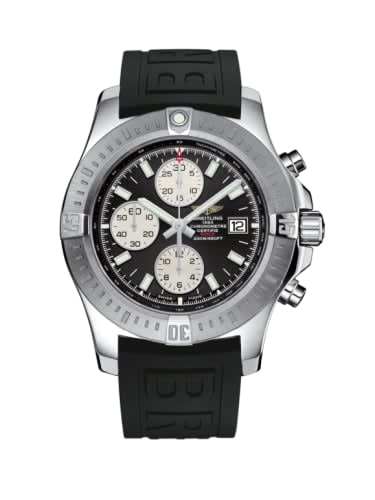 Breitling Colt Chronograph Automatic Stainless Steel / Volcano Black / Rubber / Pin