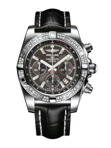 Breitling Chronomat 44 Stainless Steel / Diamond / Carbon Black / Croco