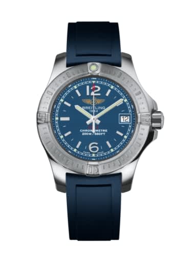 Breitling Colt Lady Mariner Blue / Rubber / Pin