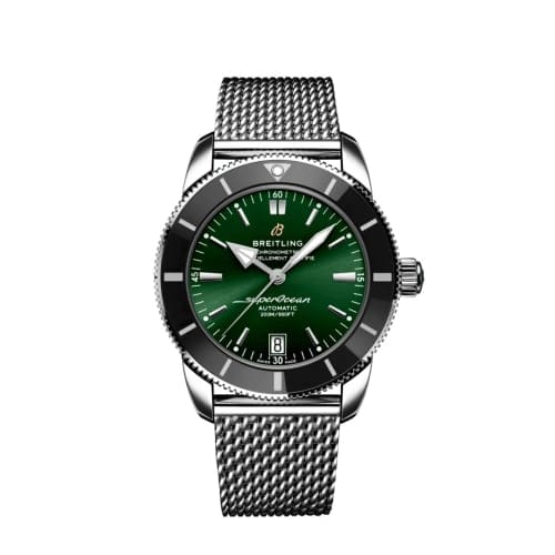Breitling Superocean Heritage II 42 Stainless Steel / Green / Bracelet