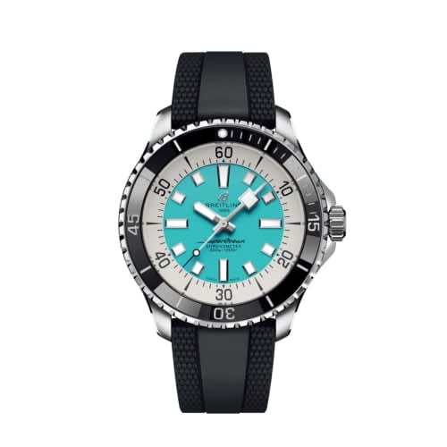 Breitling SuperOcean Automatic 44 Stainless Steel / Turquoise / Rubber