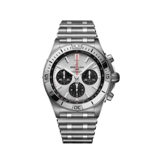 Breitling Chronomat B01 42 Stainless Steel / Silver / Rouleaux