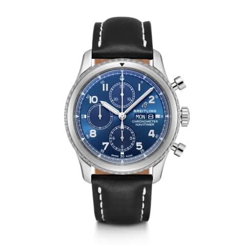 Breitling Navitimer 8 Chronograph 43 Stainless Steel / Blue / Black Calf