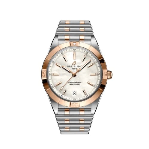 Breitling Chronomat Automatic 36 Stainless Steel / Red Gold / MOP / Rouleaux
