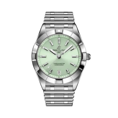 Breitling Chronomat 32 Stainless Steel / Mint Green / Rouleaux