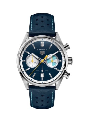 TAG Heuer Carrera Calibre Heuer 02 42 Stainless Steel / Blue / Limited Edition Seafarer for France