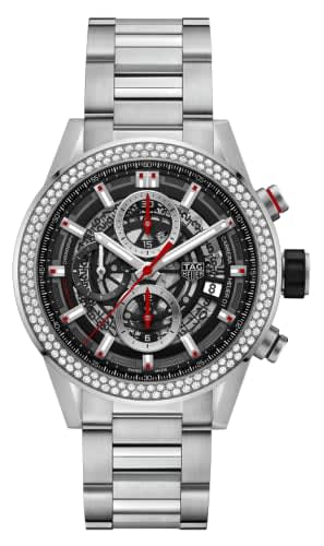 TAG Heuer Carrerra Calibre Heuer 01 43 Stainless Steel / Diamond / Skeleton / Bracelet