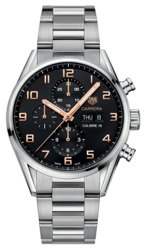 TAG Heuer Carrera Calibre 16 Day Date 43 Stainless Steel / Black / Bracelet