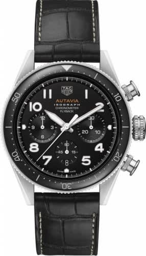 TAG Heuer Autavia Heuer 02 Isograph Stainless Steel / Black / Strap