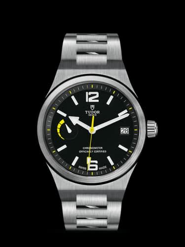 Tudor North Flag Stainless Steel / Black / Bracelet